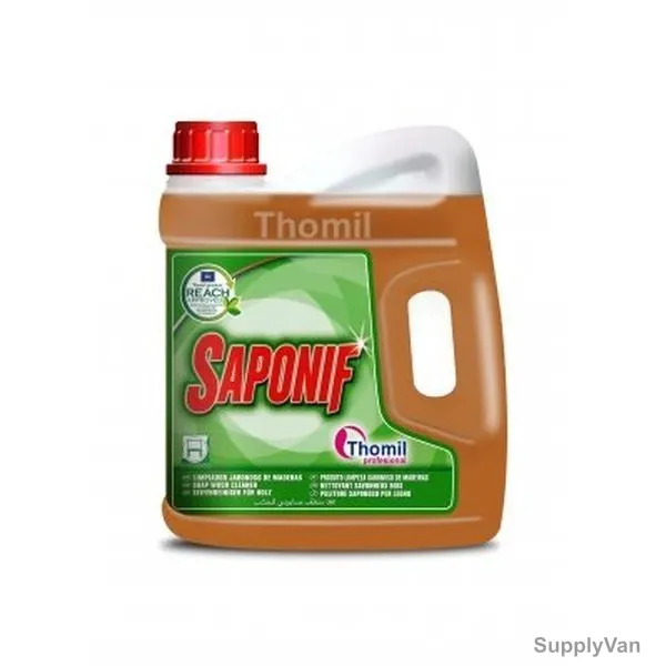 Thomil Saponif Soap Wood Cleaner, LSLE026, 4 Litre, Orange, PK4