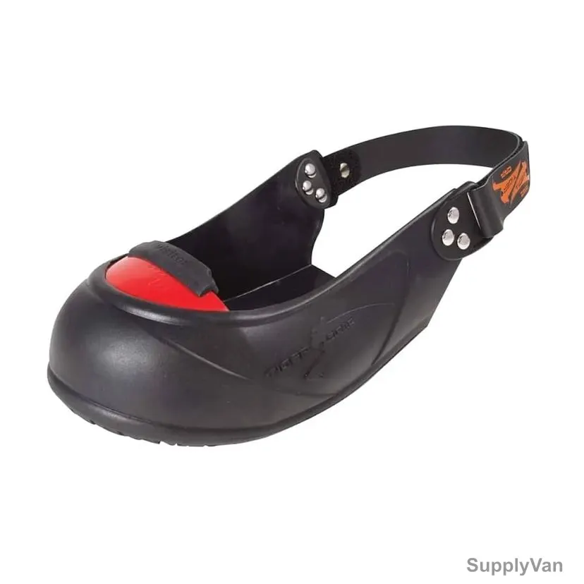 Tiger Grip Visitor Safety Overshoes Cap, Rubber, M, Black