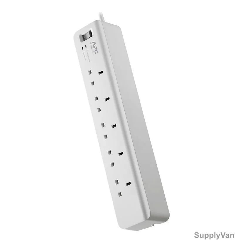 Apc Essential Surge Arrest With 5 Outlets, PM5-UK, 230V, 13A, 1.8 Mtrs Cable Length, White — image 1