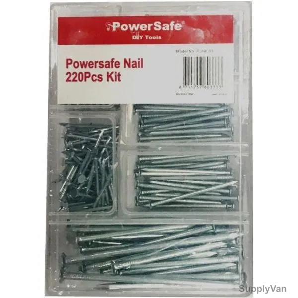 Powersafe Hammer Hitting Nail, Iron, 220PCS