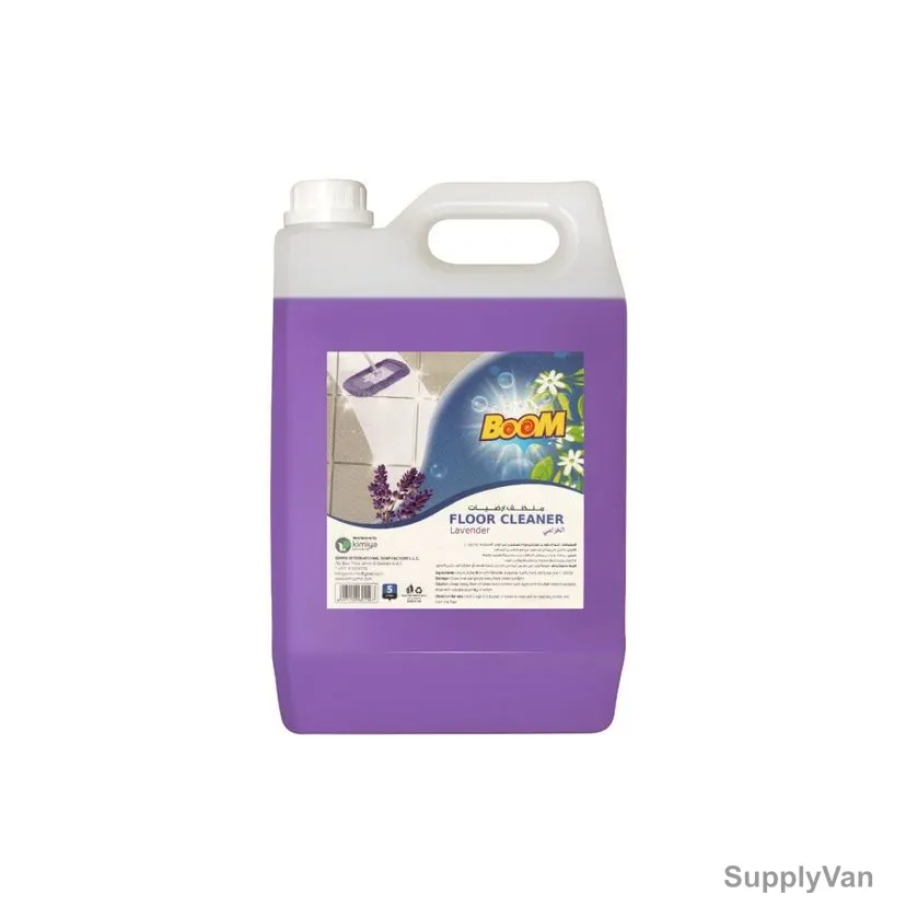 Boom Floor Cleaner, Lavender Fragrance, 5 Ltrs, 4 Pcs/Carton — image 1