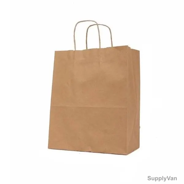 The Paperpack Paper Bag With Twisted Handle, 35CM Length x 18CM Width x 32CM Height, Brown, 50 Pcs/Pack — image 1
