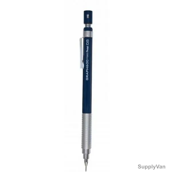 Pentel Mechanical Pencil, PE-PG605-C, Graph 600, 0.5MM, Blue, 12 Pcs/Pack