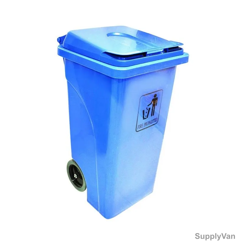 Akc Heavy Duty Garbage Bin, GC04B-240, Plastic, 240 Ltrs, Blue