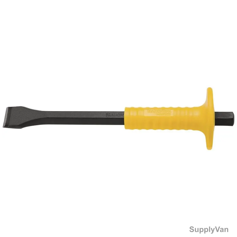 Tramontina Hexagonal Stone Chisel With Grip, 42700912, 12 Inch Length, Yellow