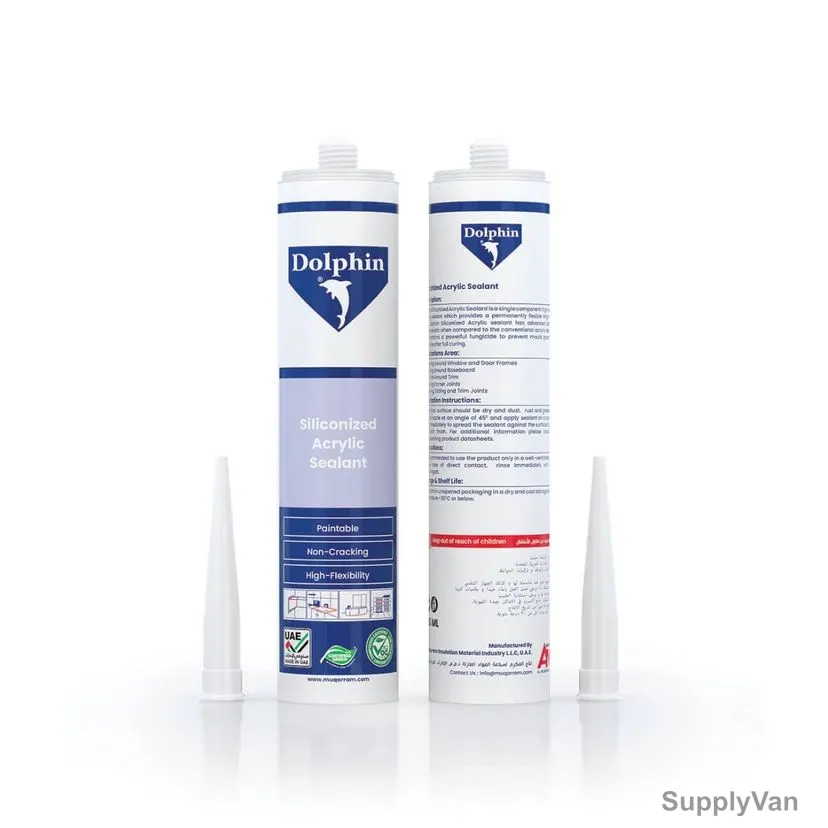 Dolphin Siliconized Acrylic Sealant, 280ML, PK24