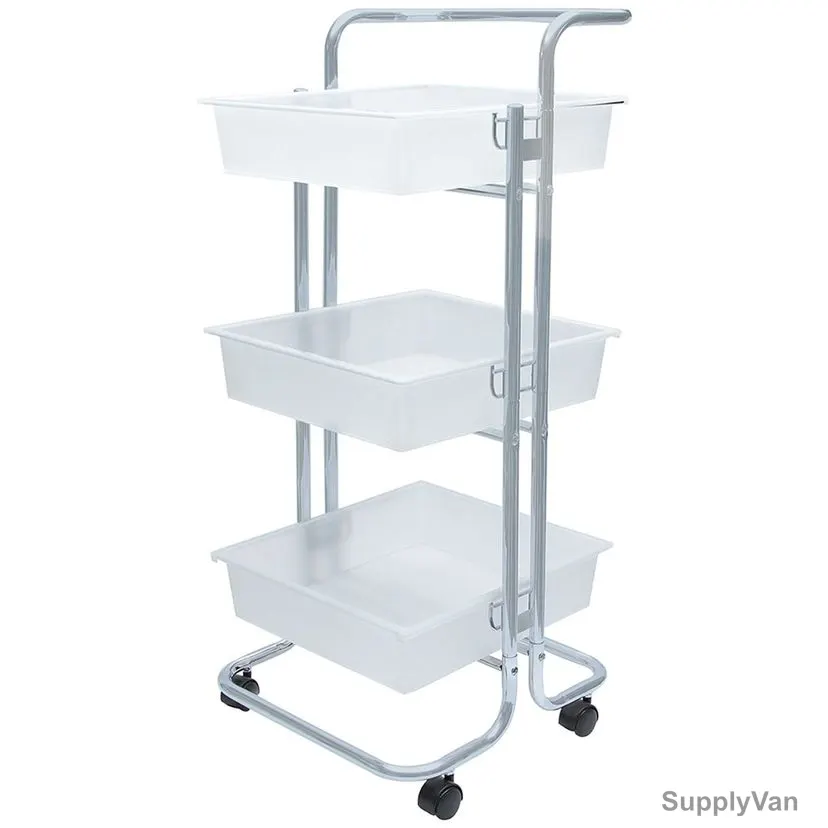 Edifice Storage Cart, 7454, White Colour, Plastic — image 1