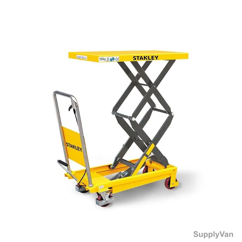Stanley Double Scissor Table Lifter, SXWTI-CTABL-XX350, 350-1300MM Table Height, 350 Kg Loading Capacity