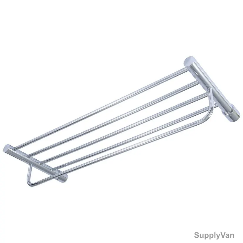 Argent Crystal Double Towel Shelf, 33989, Silver Colour, Brass — image 1