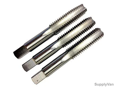 Drill America Hand Threading Tap Set, DWTS10-24, 10-24, 3PCS