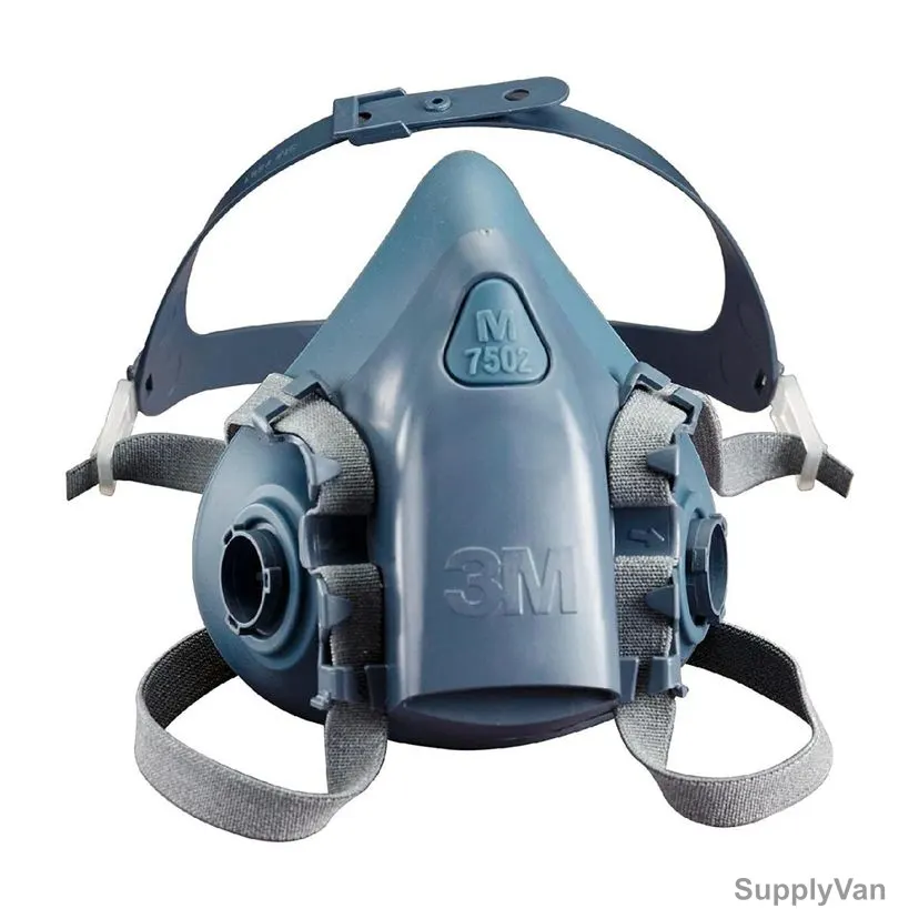 3M Half Facepiece Reusable Respirator, 7502, Medium, Blue — image 1