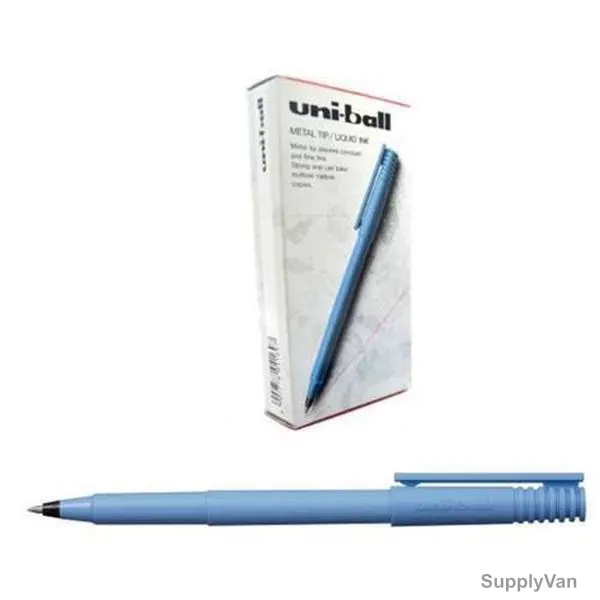 Uni-Ball UB100 Ball Point Pen, MIP-PACK-002, 0.7MM Tip, Blue, 12+2 Free