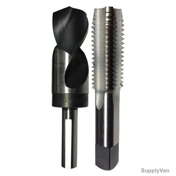 Drill America Tap and Drill Bit Set, POU1-1-2-6, 2PCS
