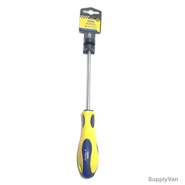 Tata Agrico Phillip Screw Driver, SDP023-SDPN23, Stainless Steel, 6 x 200MM