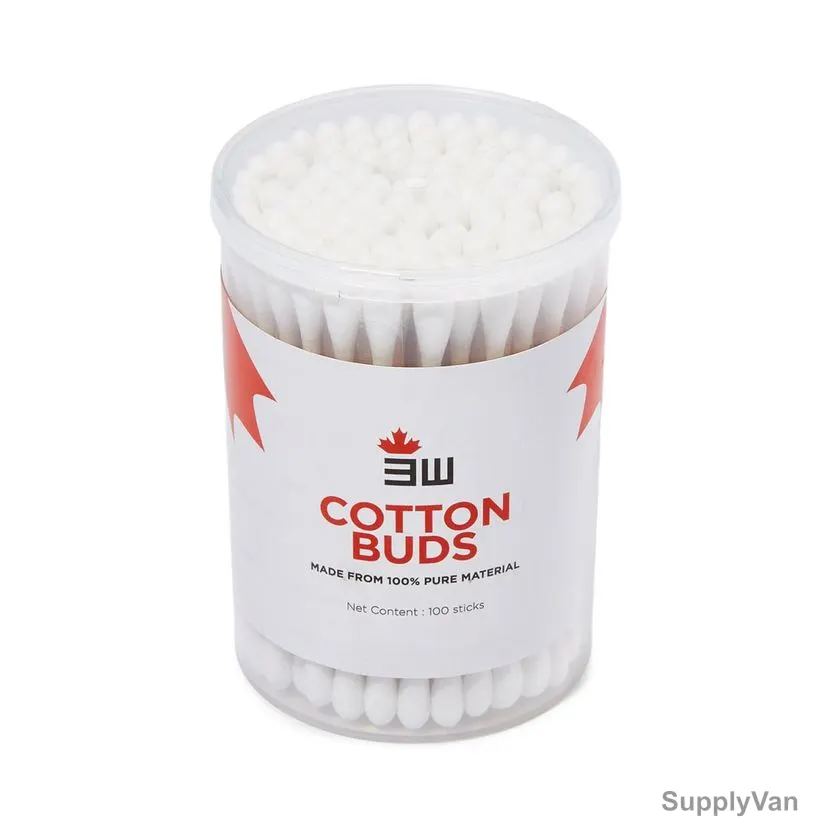 3W Cotton Buds, NO-117, 7.5CM Length, 200 Pcs/Box