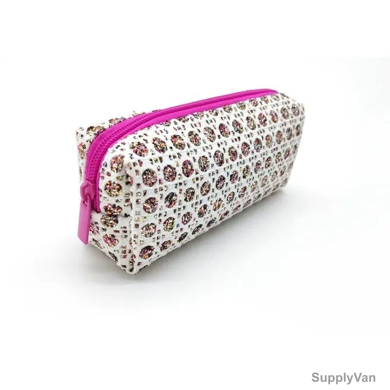 Atlas Pencil Case, AS-PP-018, White/Pink