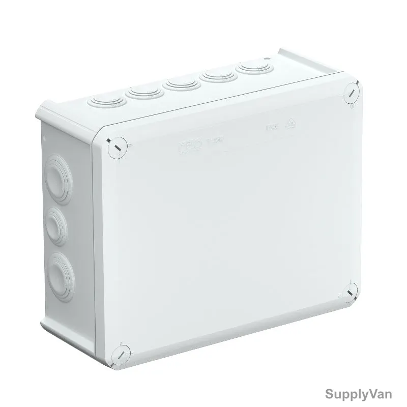 OBO Junction Box, OBO2007109, T250, Polypropylene, IP66, Light Grey