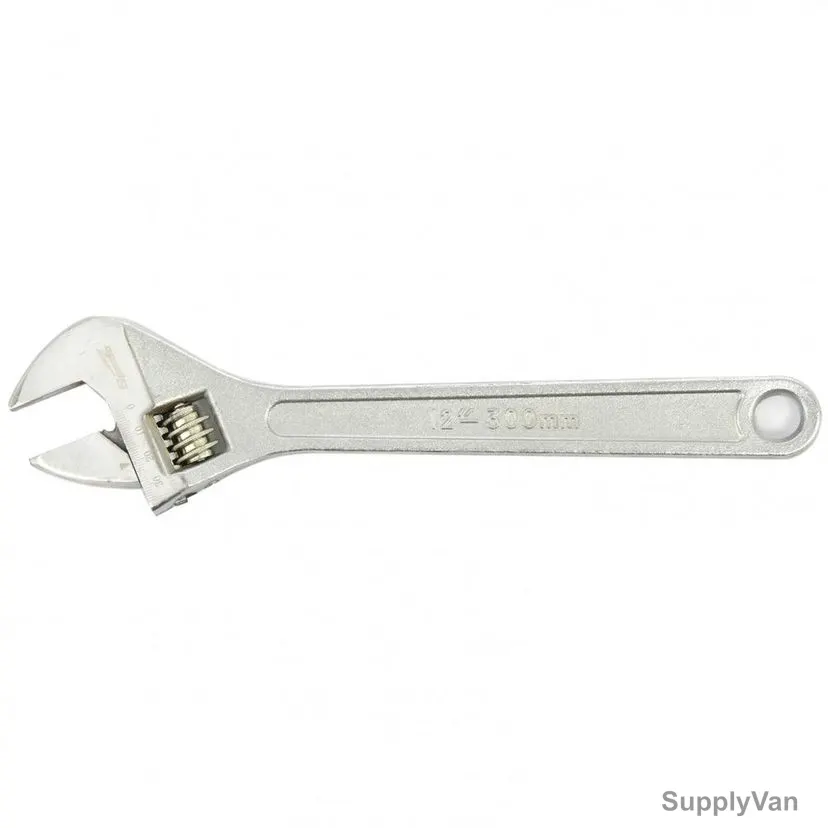 Sparta Adjustable Wrench, 155355, 35MM Jaw Capacity, 300MM Length
