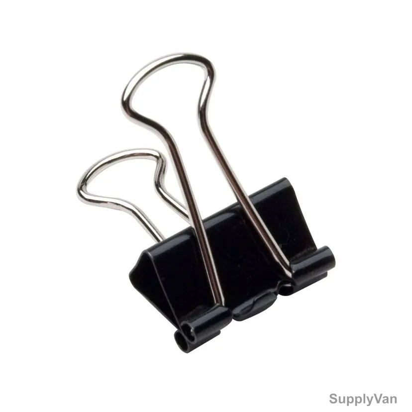 Techpro Binder Clip, TBC001, 15MM, 12 Pcs/Pack