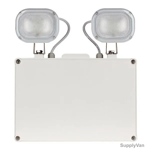 ESP Non-Maintained Emergency Twin SpotLight, Duceri, LED, 2 x 4.5W, 248 LM, 5500K, Cool White