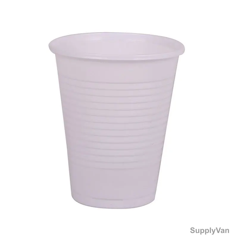 Hotpack Disposable Cup, PC6PP, Plastic, 6 Oz, White, 50 Pcs/Pack
