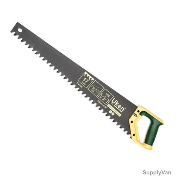 Uken Concrete Hand Saw, U4586, 26 Inch, Green/Yellow