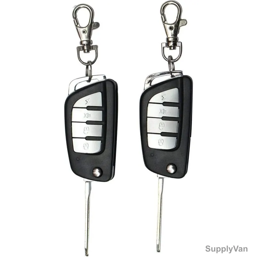 Remote Control Key Fob, Plastic, Black