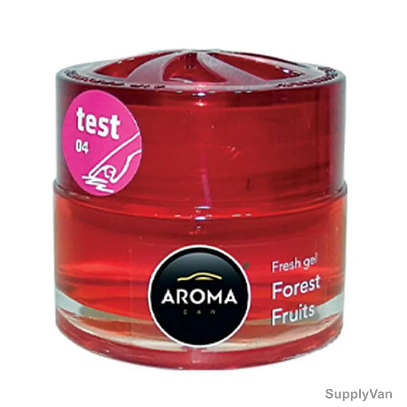 Aroma Fresh Gel Car Air Freshener, Forest Fruits, 50ML