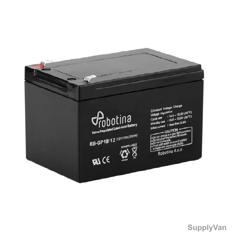 Robotina Valve Regulated Lead-Acid Battery, RB-GP18-12, AGM, 12V, 18Ah/20Hr