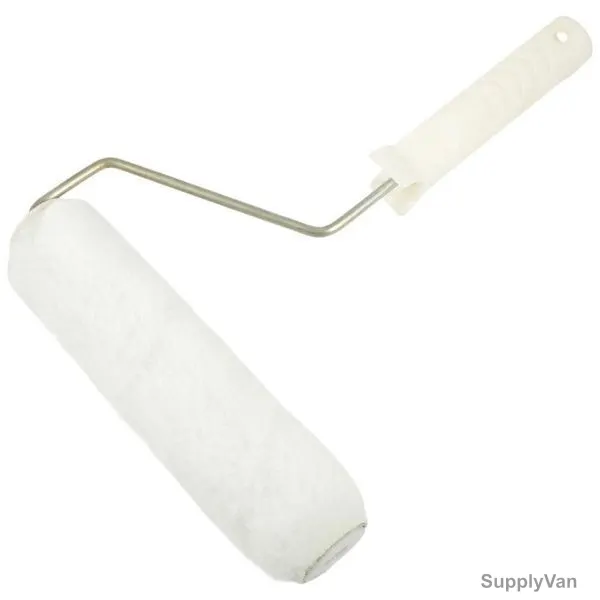 Paint Roller With Plastic Handle, 9 Inch, White