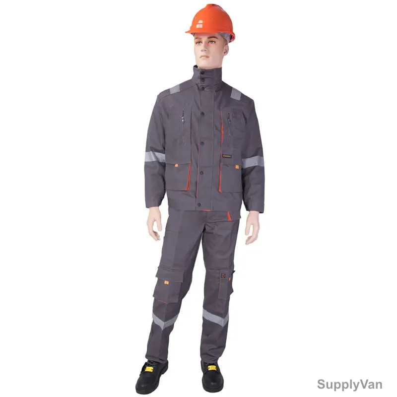 Empiral Pants and Shirt, E106062502, Cotton, 2XL, Grey and Orange