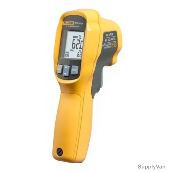 Fluke Infrared Thermometer, 62-MAX, -30 to 500 Deg.C — image 1