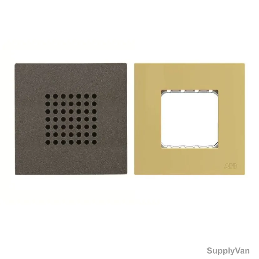 ABB Electronic Bell With Half/Double Rocker Frame, AMD24144-AN-plus-AMD5144-MG, Millenium, 2 Module, 1 Gang, 0.2A, 2 Pcs/Set — image 1