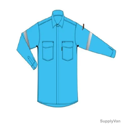 Tarasafe Arc Flash Featherlite Shirt, BLOKARC-10FSH-2XLLB, Blok-Arc, 2XL, Light Blue