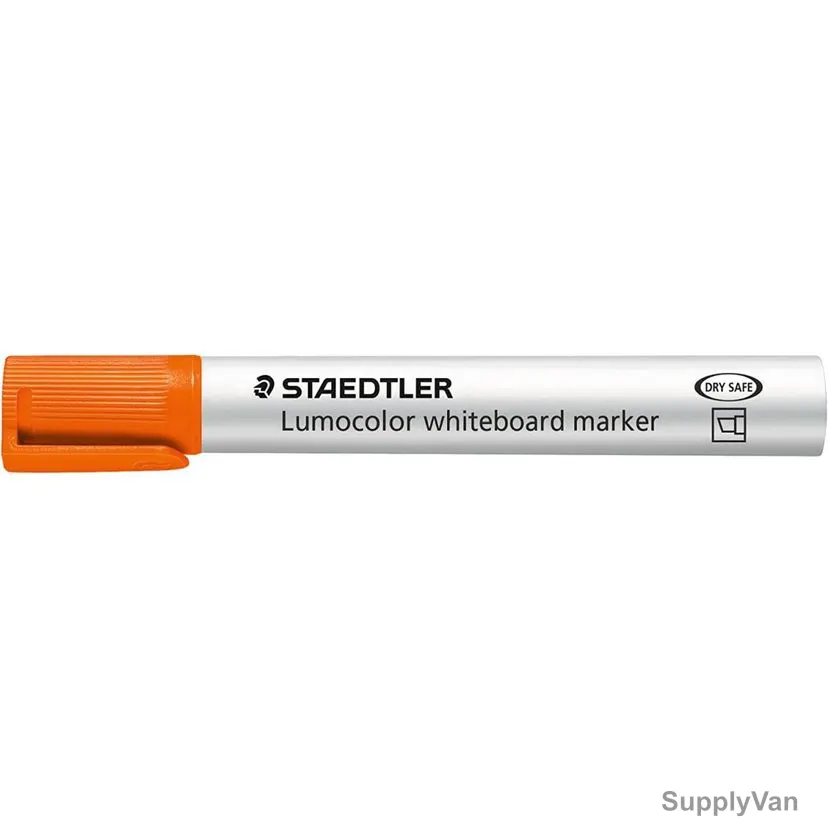 Staedtler Lumocolor White Board Marker, ST-351B-04, 5.0MM Tip Size, Orange, 10 Pcs/Pack