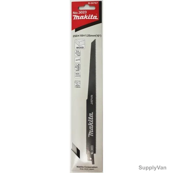Makita Reciprocating Saw Blade, B-00767, 250MM, PK5