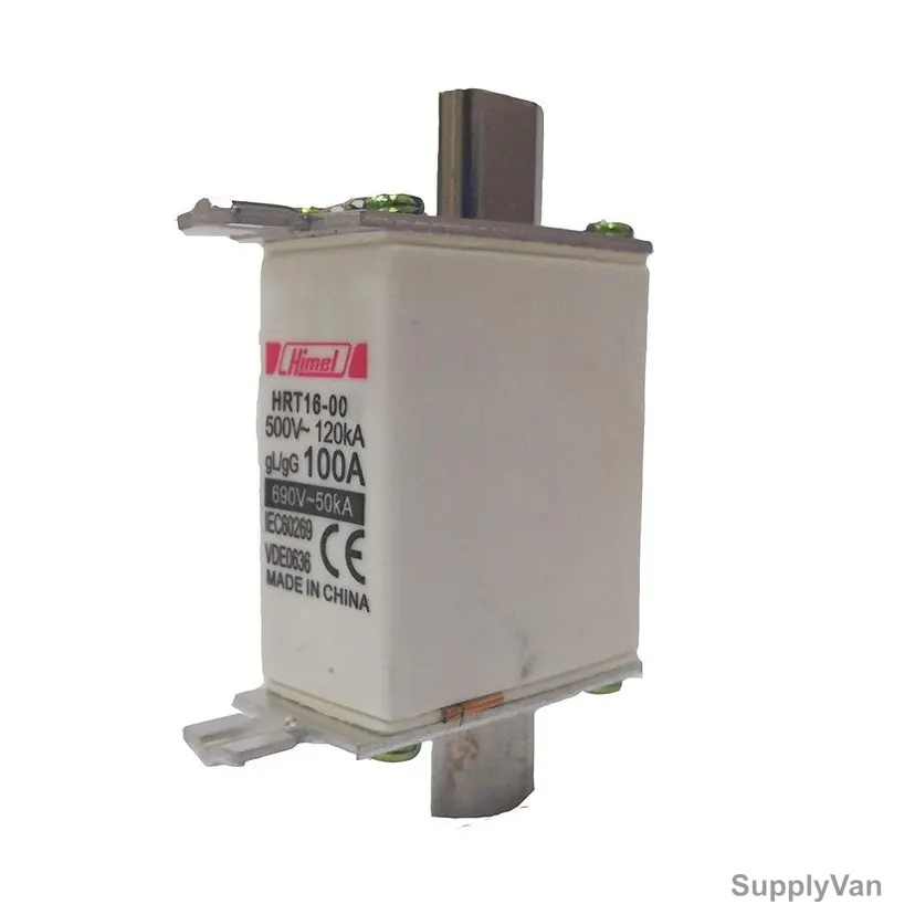Himel Blade Type Fuse Link, HRT16000S100, 00C Size, 100A, 500/690VAC