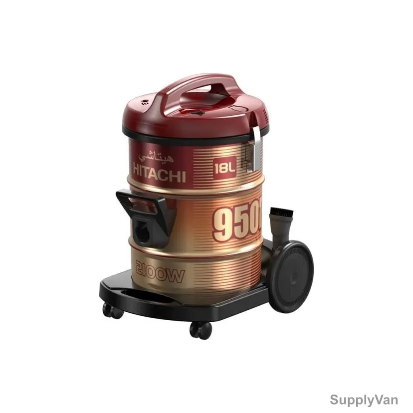 Hitachi Vacuum Cleaner, CV950F, 2100W, 18 Ltrs, Wine Red