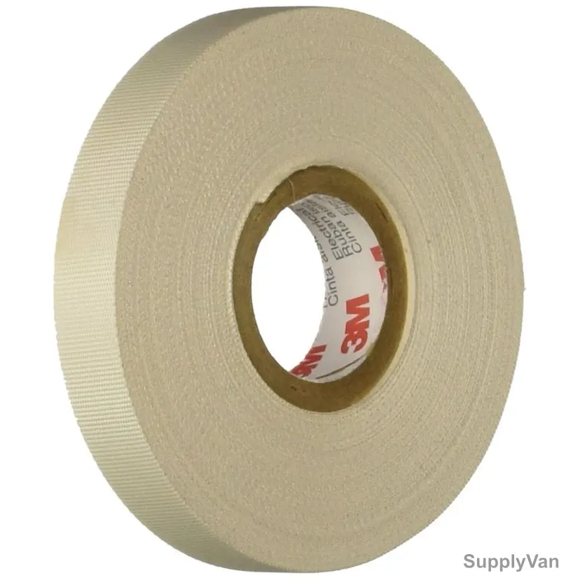 3M Glass Cloth Electrical Tape, Scotch 27, 12.7MM x 20.1 Mtrs, White