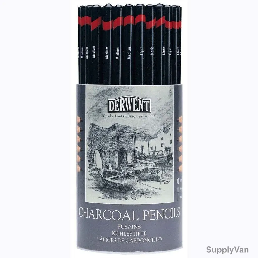 Derwent Charcoal Pencil Set, 36300, 72 Pcs/Set — image 1