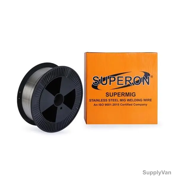 Superon SuperMIG 316L Stainless Steel Welding Wire Roll, Stainless Steel, 0.8MM Dia, 15 Kg/Box — image 1