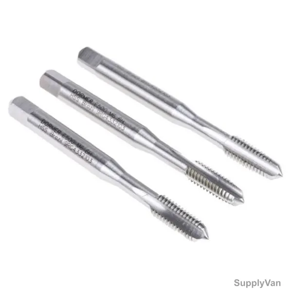 Dormer Tap Set, E500, HSS, M6 Thread Size, 3 Pcs/Set