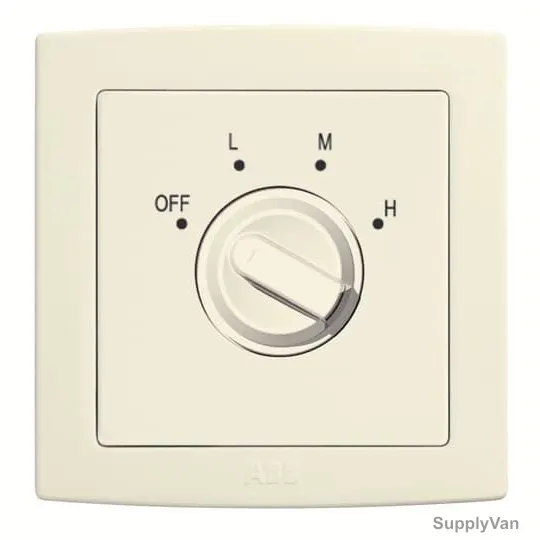 Abb Electric Rotary Dimmer Switch, AC413-82, Concept BS, Thermoplastic, 300W, Ivory White