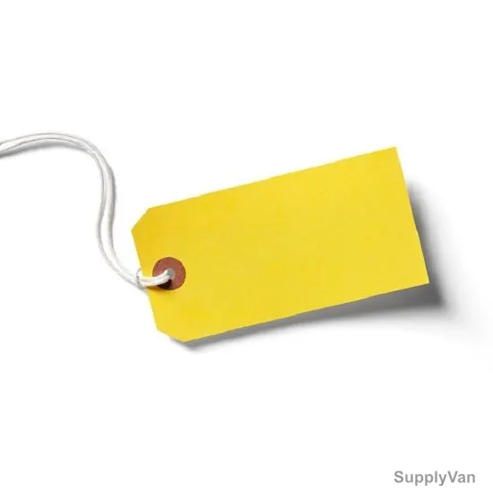 Yellow Paper Tag, NO 4, 1000 Pcs/Pack