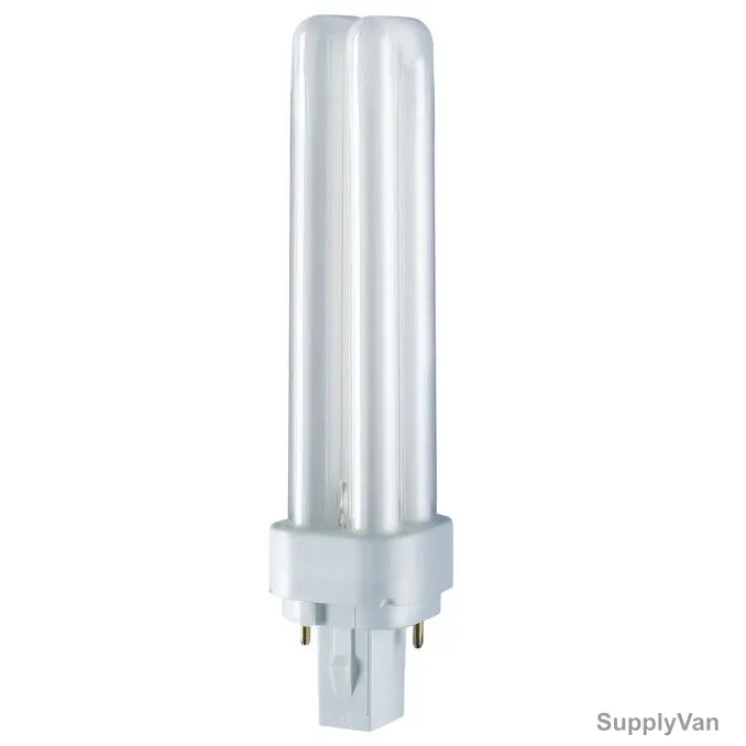Osram Fluorescent Lamp, Dulux D, 18W, Cool Daylight, 6500K, 3 Pcs/Pack
