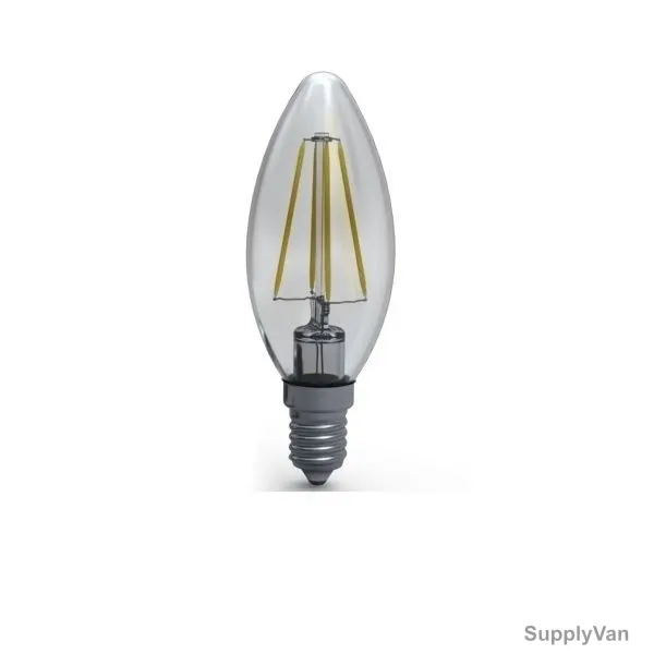 Pancho Candle Lamp Filament Dim Light, CLPANFIL4W, 4W, 3000K