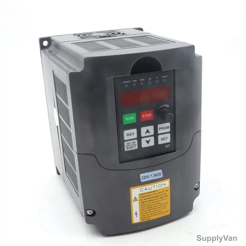 Huanyang VFD Inverter for Spindle Motor, HY01D523B, 1.5kW, 2.8kVA, 220V — image 1