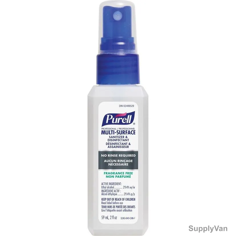 Purell Multi-Surface Sanitizer & Disinfectant Spray, 3245-24, 59ML