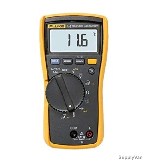 Fluke Digital Multimeter, 116, 99.99Hz-50kHz, 600mV/6000V/60V/600V