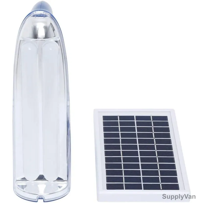 Olsenmark Rechargeable LED Emergency Lantern With Solar Panel, OME2652, 4V, 6Ah, 60 LED, Blue/White